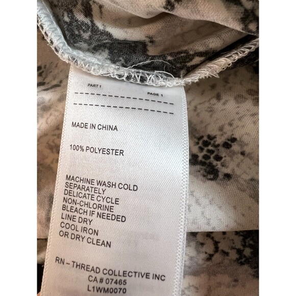 Laundry By Shelli Segal Printed D Ring Midi Skirt Womens S Grey Raven Python NWT - Picture 7 of 9